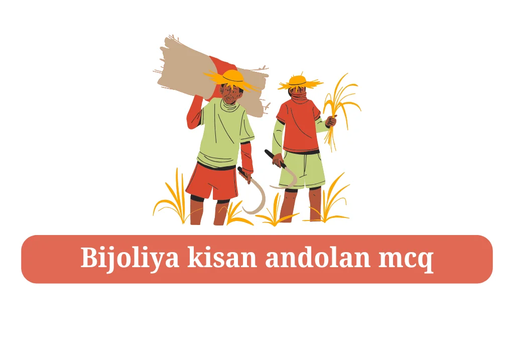bijoliya kisan andolan mcq