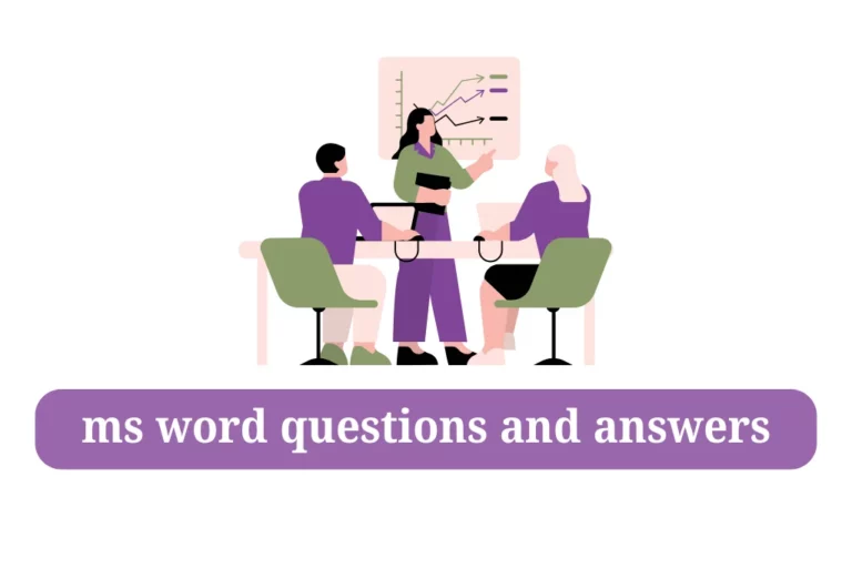 ms word questions and answers in hindi